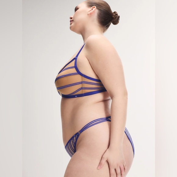 Savage X Fenty Strappy Hour Striped Bralette 3X - Picture 5 of 7